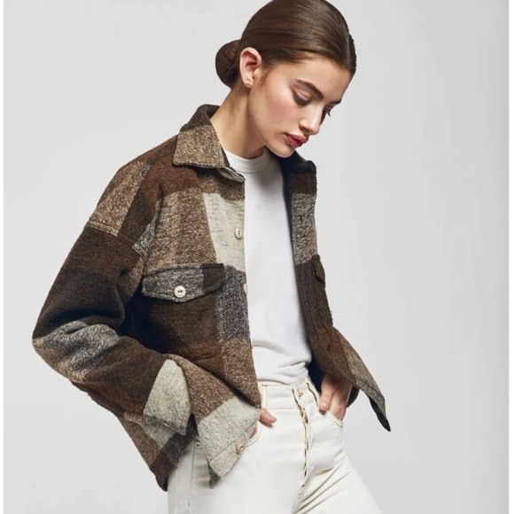 Anine Bing Bobbi Flannel Jacket 
